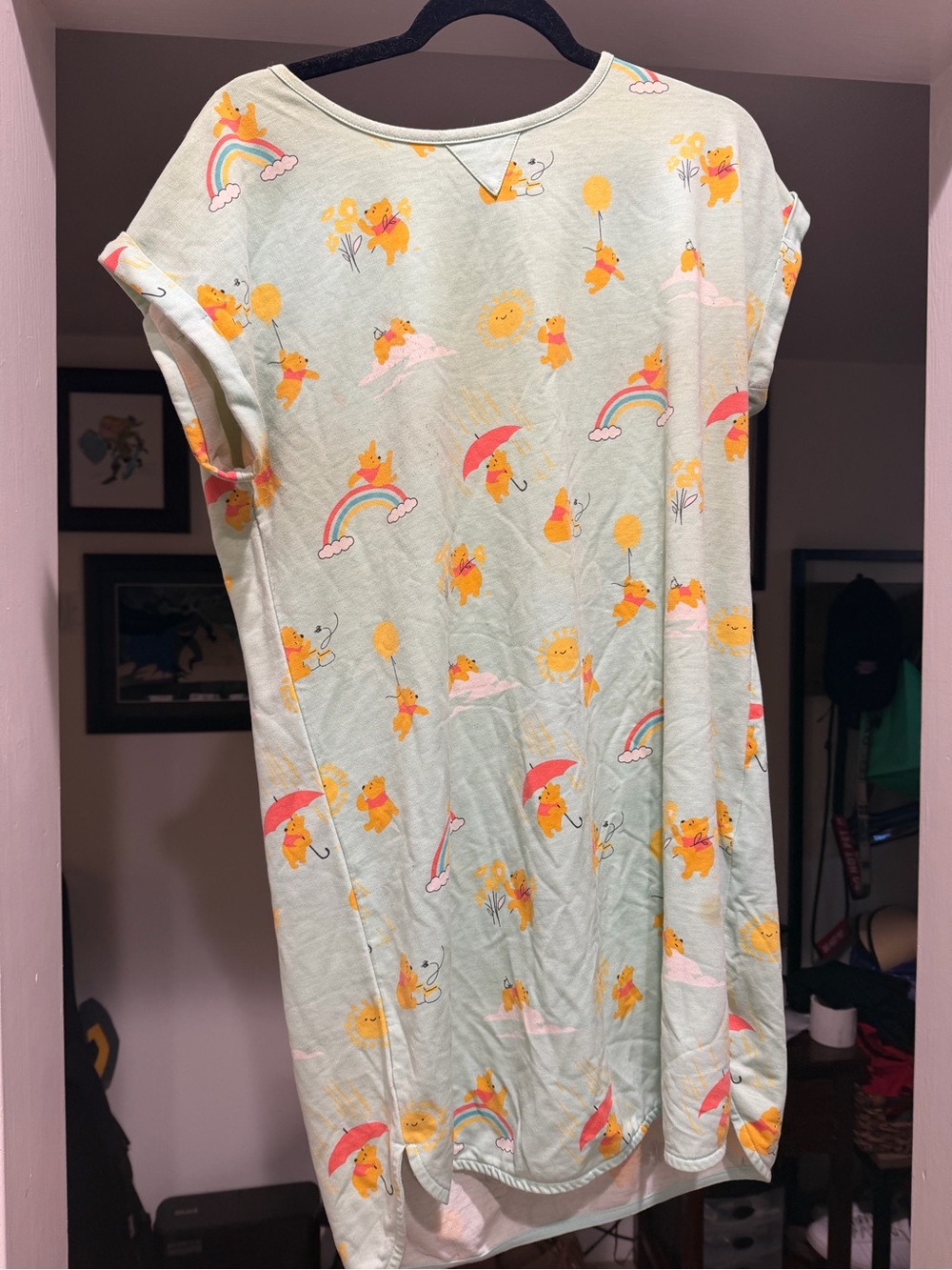 Mint Green Winnie-the-Pooh Sleep Dress Pajamas